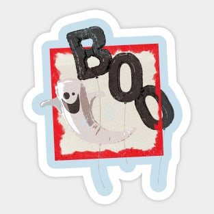 Boo Halloween Cute Scary Ghost Sticker